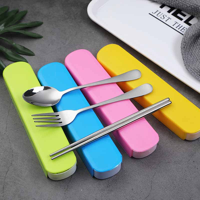 DOMMO - D6052 Stainless Steel Set Alat Makan / Sendok H587 Garpu Sumpit / Set Alat Makan Portable/ Set Alat Makan Simple / Set Alat Makan Import