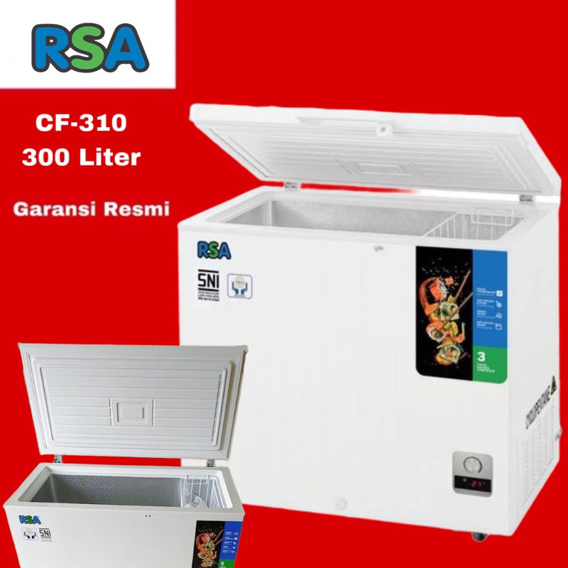 Chest Freezer Box RSA CF-310 / Freezer Box 300 Liter (Free Ongkir Serang Banten)