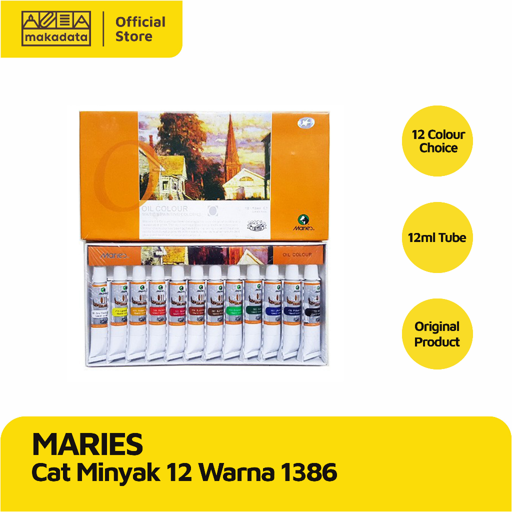 

CAT MINYAK / OIL COLOUR MARIES 12 WARNA MURAH