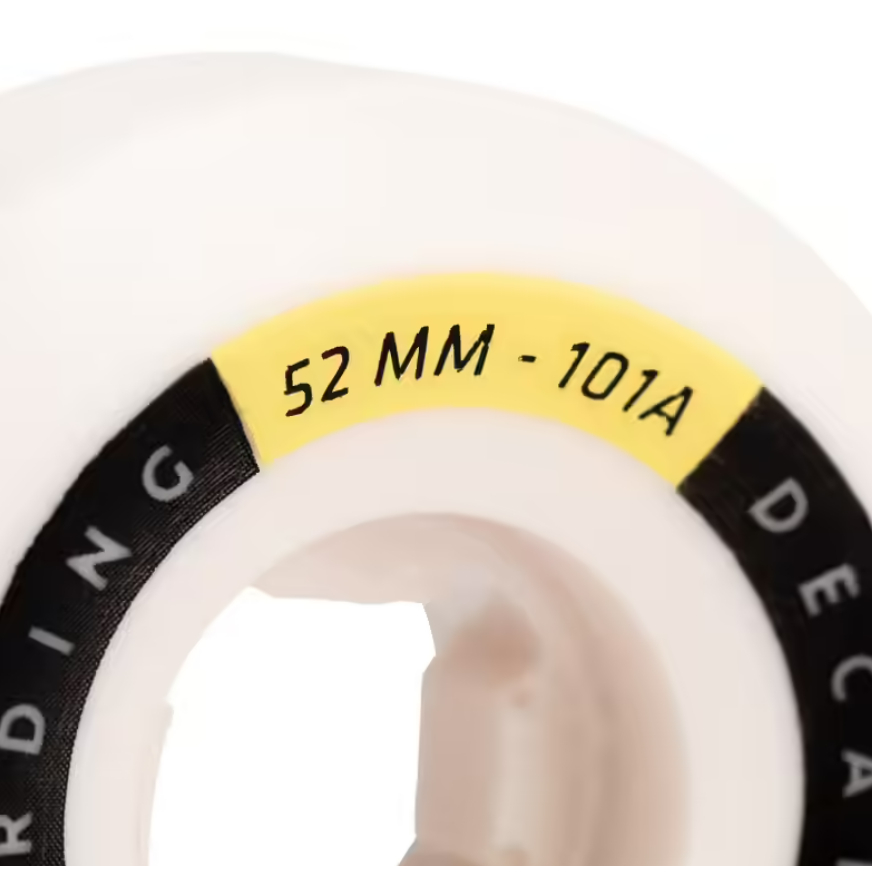 OXELO Roda Skateboard Dengan Kekerasan 101A Conical 52mm 4 Pack