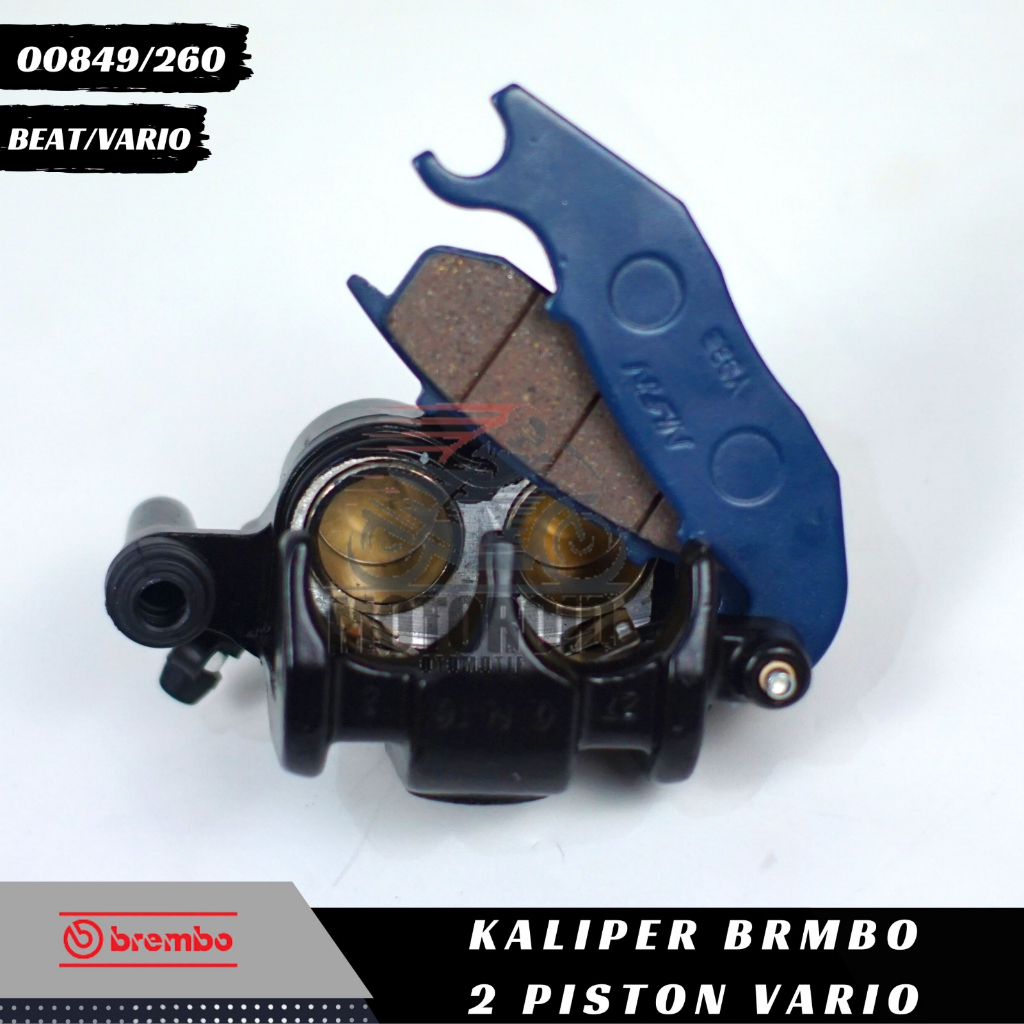 Kaliper Vario Colour Samurai Kiri Honda Piston Breket Piringan Besar 260mm Cnc 2019 125/150 Beat FI St 2P Caliper BRB