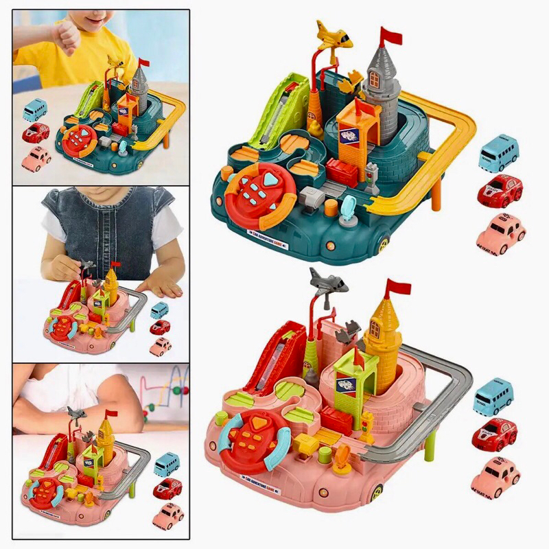 FUNNY ADVENTURE SET - Mainan Mobil Track Edukasi Motorik Anak