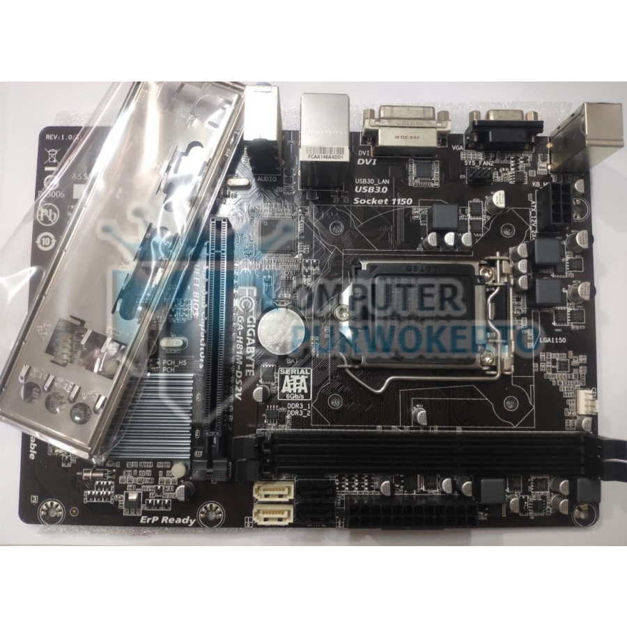 Paket Mobo H81 LGA1150 Gigabyte + CORE i7 4790 + RAM + SSD + FAN