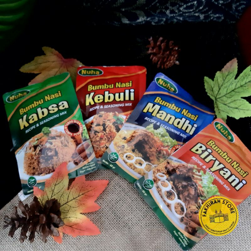 

Bumbu Instan nasi kebuli Nasi Mandhi Nasi Kabsa Nasi Biryani Bumbu Khas Timur Tengah Non MSG 100%