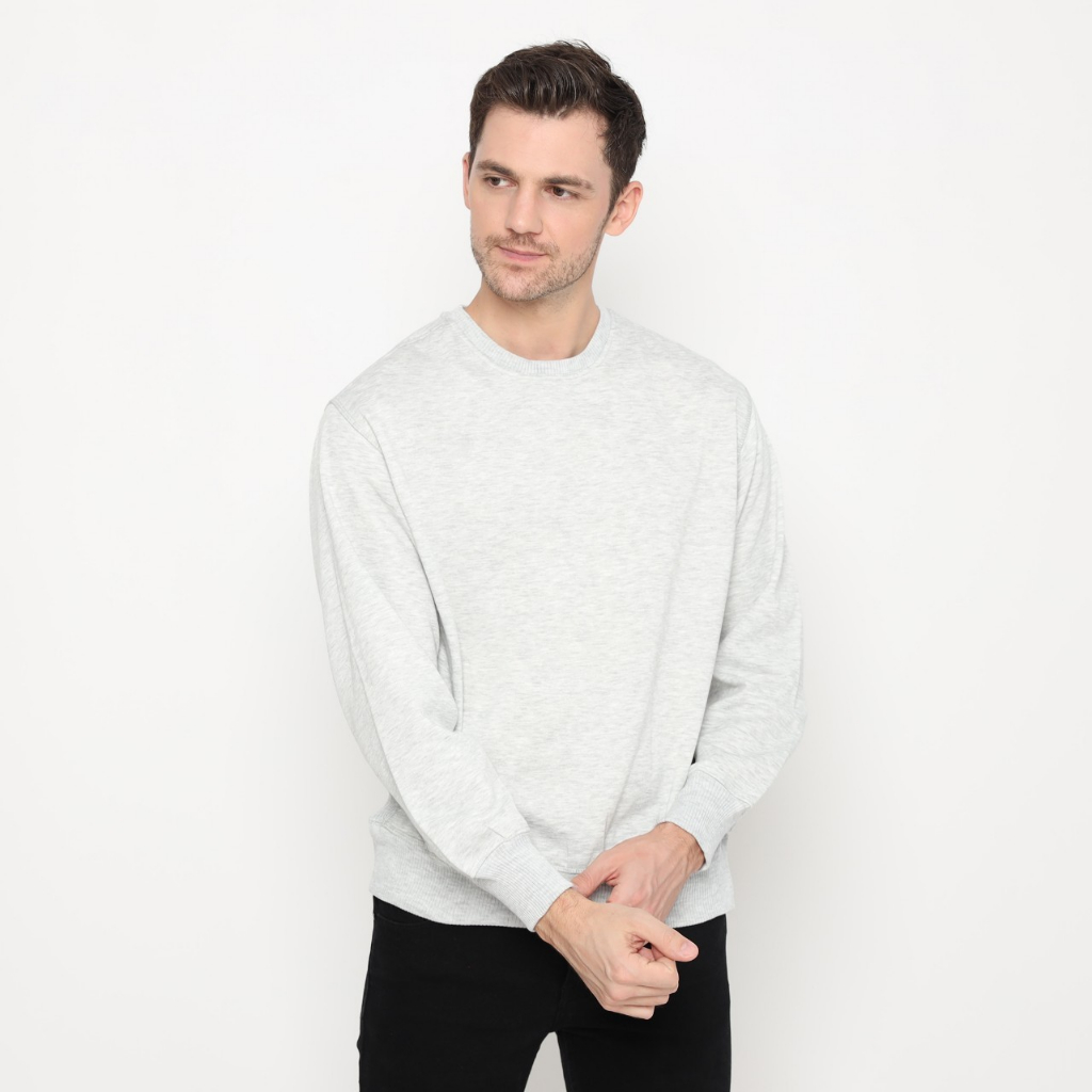 Sweater Crewneck Korea Oversize Panjang Unisex