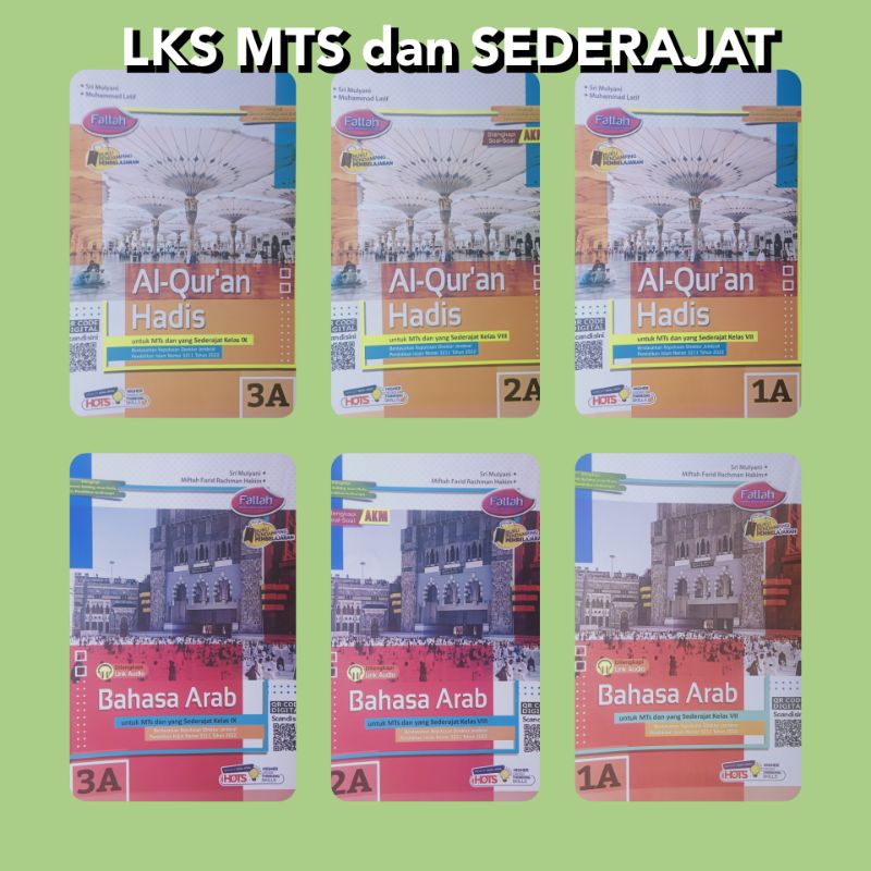 

LKS MTS dan SEDERAJAT Semester 1 kelas 7 8 9 AL-QURAN HADIS, FIKIH, AKIDAH AKHLAK, BAHASA ARAB, SEJARAH KEBUDAYAAN ISLAM