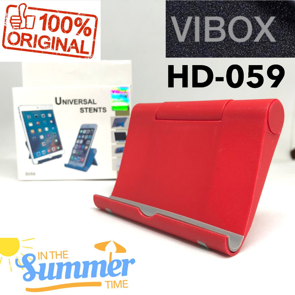 HOLDER HP STAND MEJA VIBOX HD 059 ORIGINAL UNIVERSAL  STENDING DUDUKAN HANDPHONE PROMO SEN