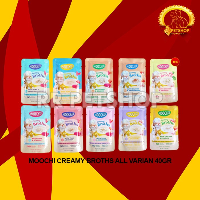 Snack Kucing Cemilan Cat Treats Moochie Creamy 40 Gram