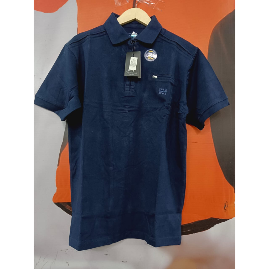Kaos Kerah Pria CRS 91 Original Fashion Distro // CRS 91 Katun Bandung Terbaru 2025 Motif Random