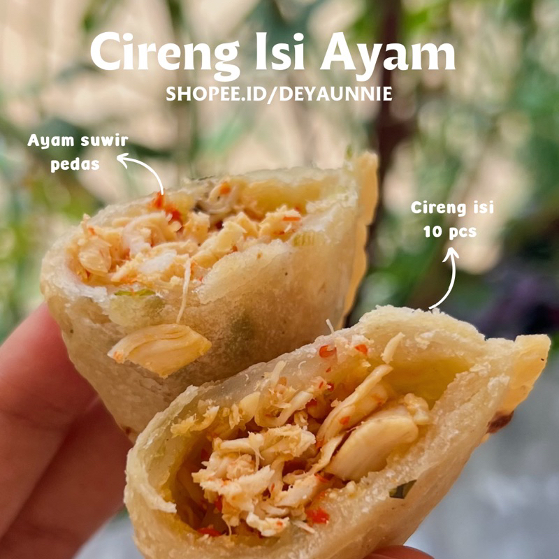 

Cireng Isi Ayam Suwir Pedas isi 10 pcs