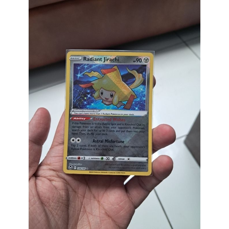Kartu Card TCG Pokemon English Radiant Jirachi Holo