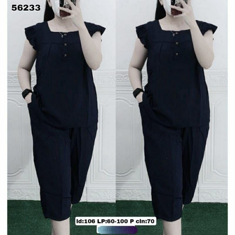 SETELAN Setelan Bangkok 7/8 Rayon Premium Setelan Wanita Rayon Polos Setelan Rayon Premium Quality