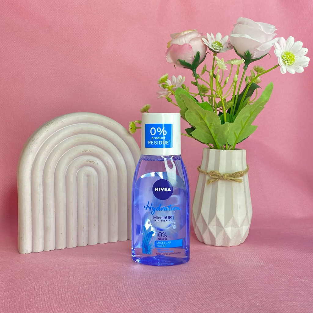 ✿ELYSABETHME✿ 𝓷𝓲𝓿𝓮𝓪 Nivea Micellar Water pembersih makeup bedak foundation eyeshadow sekali usap