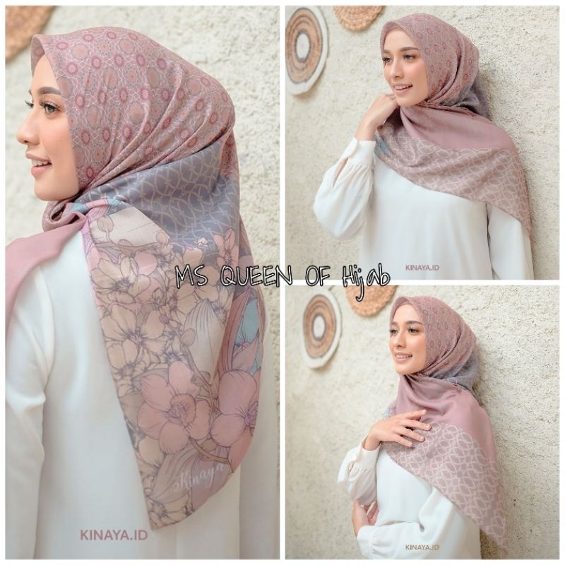 100rb dapat (6PCS) hijab segi empat voal motif | Kerudung segiempat premium random motif