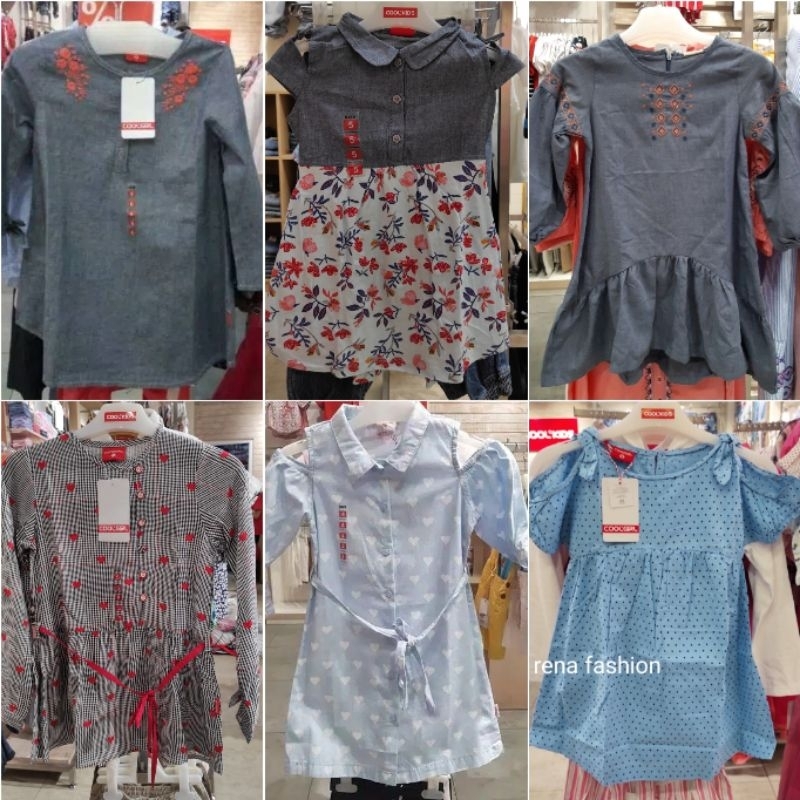 RF Cool girl tunik dress anak perempuan