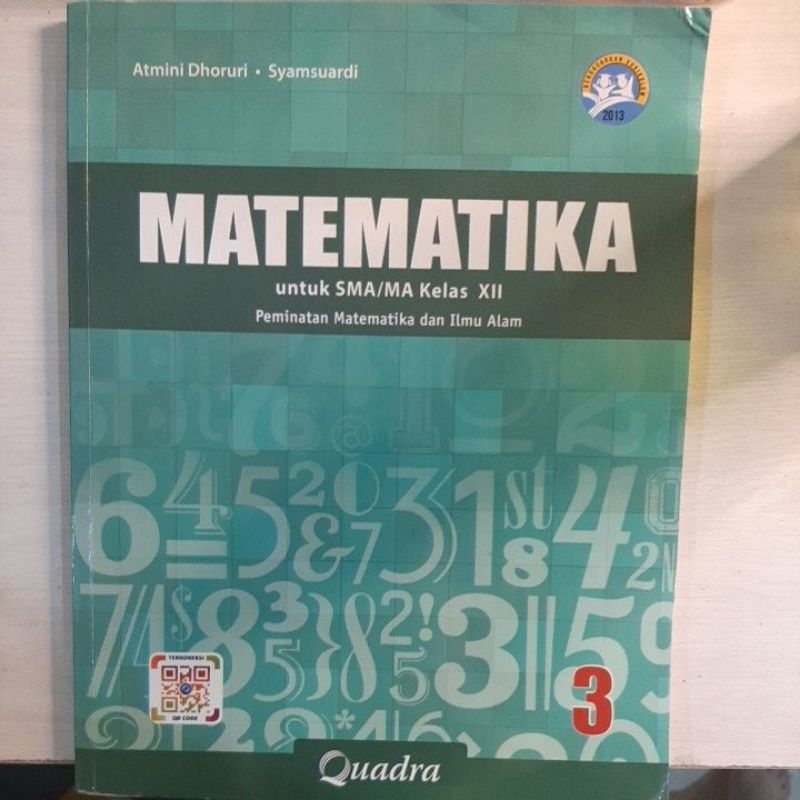 [BEKAS] BUKU MATEMATIKA PEMINATAN QUADRA KELAS 12