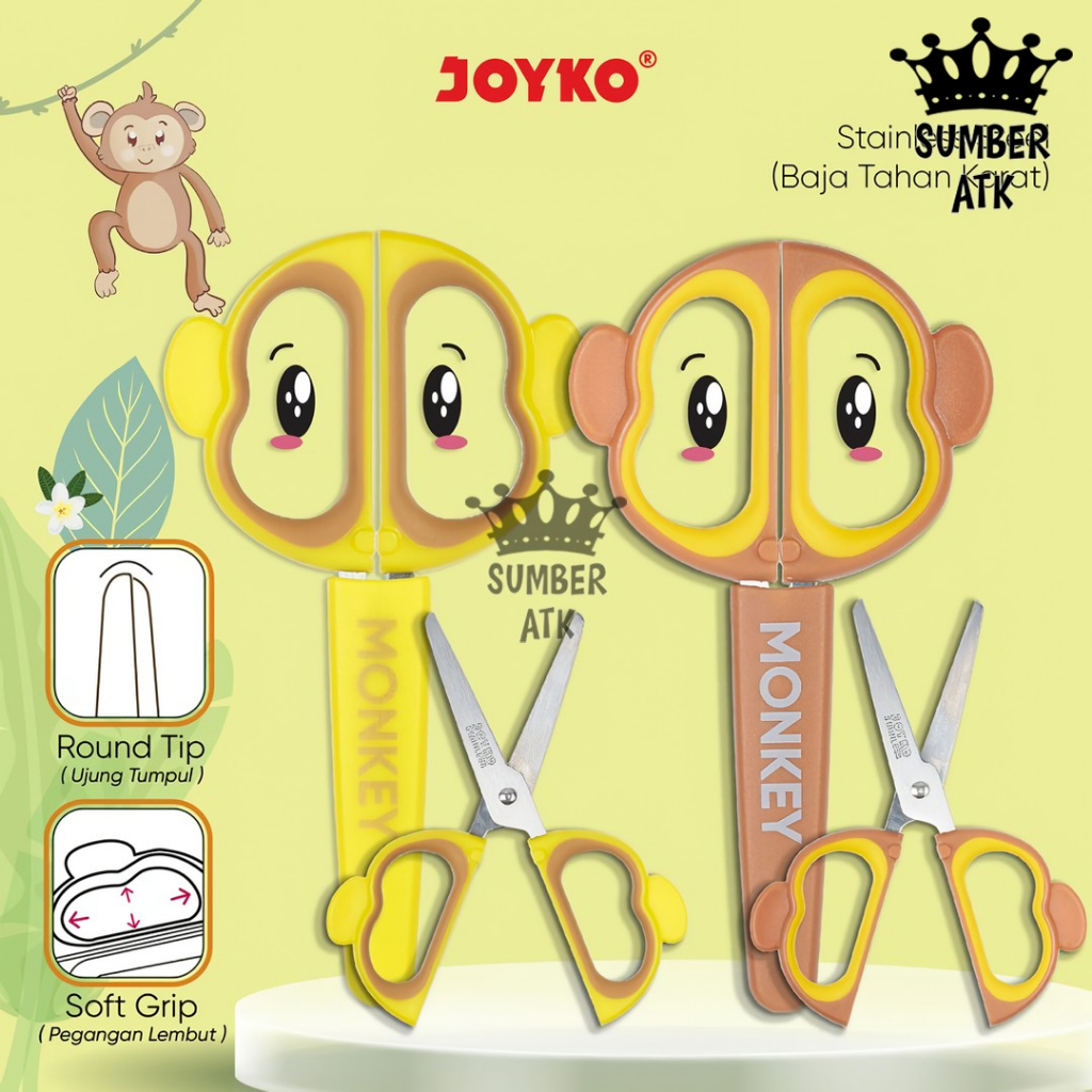 

Gunting Scissors Joyko SC-26 Monkey