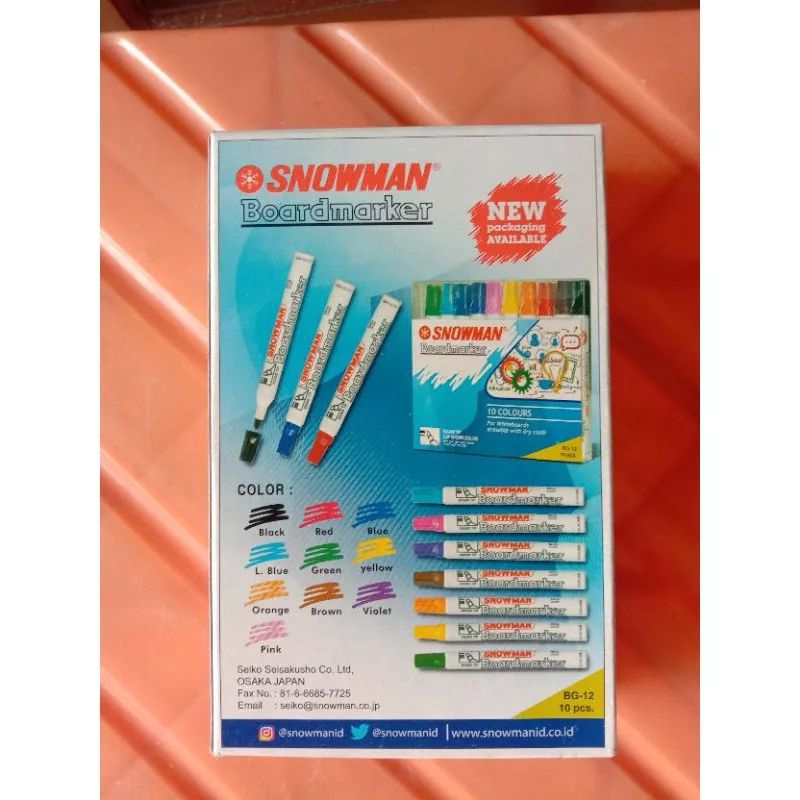 

Spidol Papan SNOWMAN Warna Hitam Murah // Permanen dan Tidak Permanen