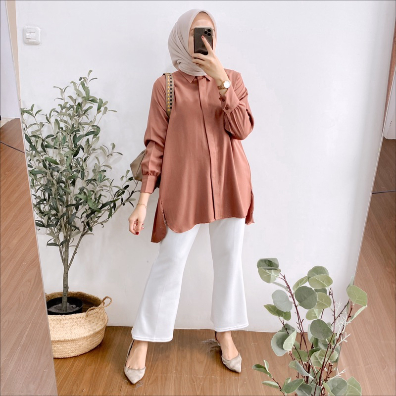 ZAVIA BLOUSE OVERSIZE ATASAN WANITA BAHAN SHAKILA ADEM LENGAN BALON BUSUI FRIENDLY JUMBO LD 120 TERBARU KEKINIAN VIRAL 3175