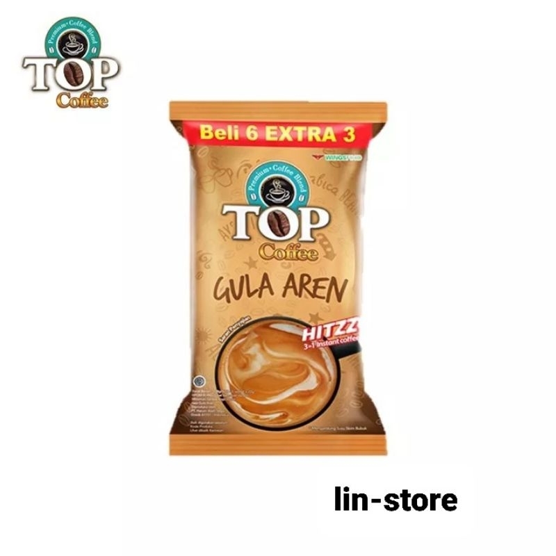 

TOP cofee gula aren 6 sachet + gratis 3 sachet