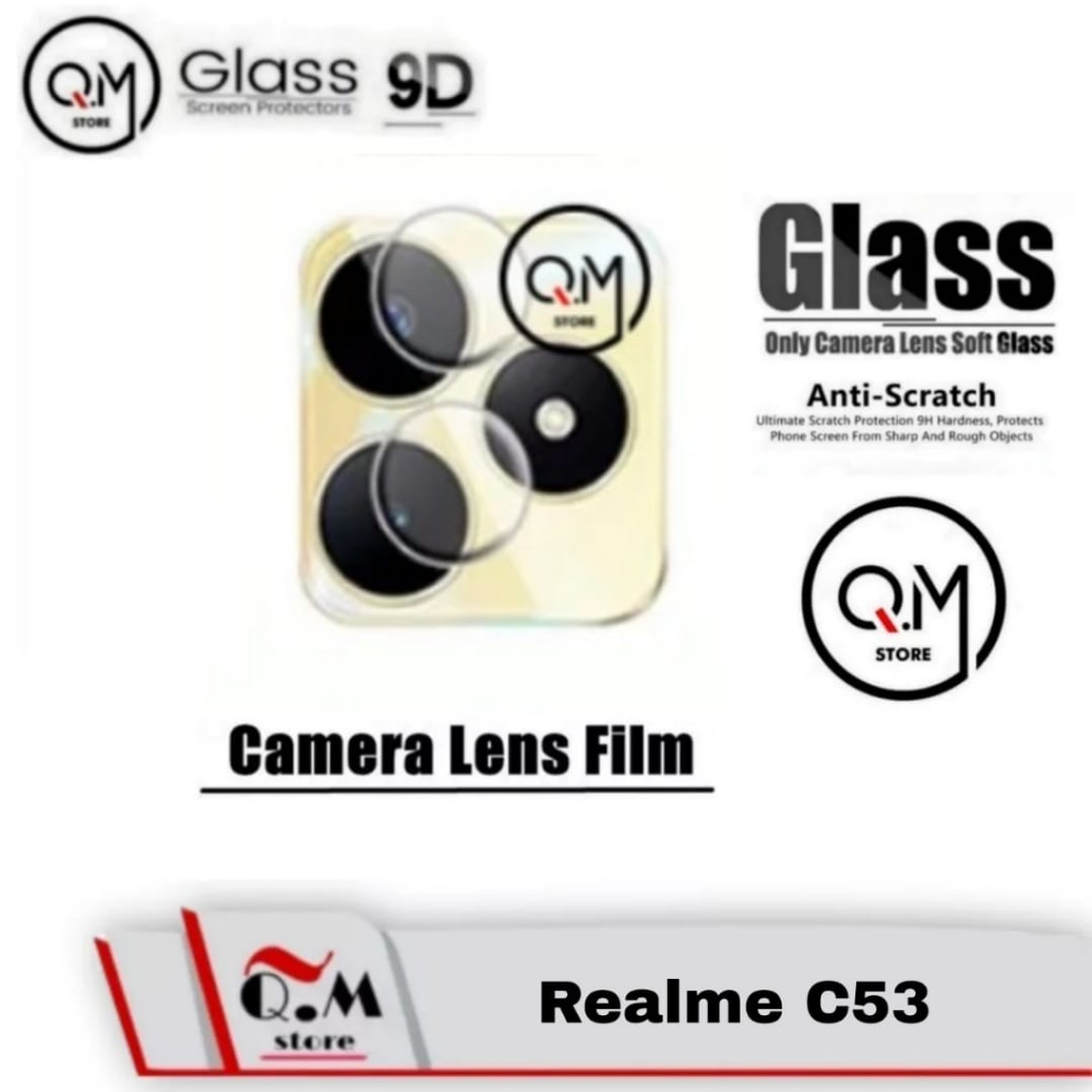 Promo Paket 3in1 Tempered Glass Realme C53 Anti Gores Pelindung Layar