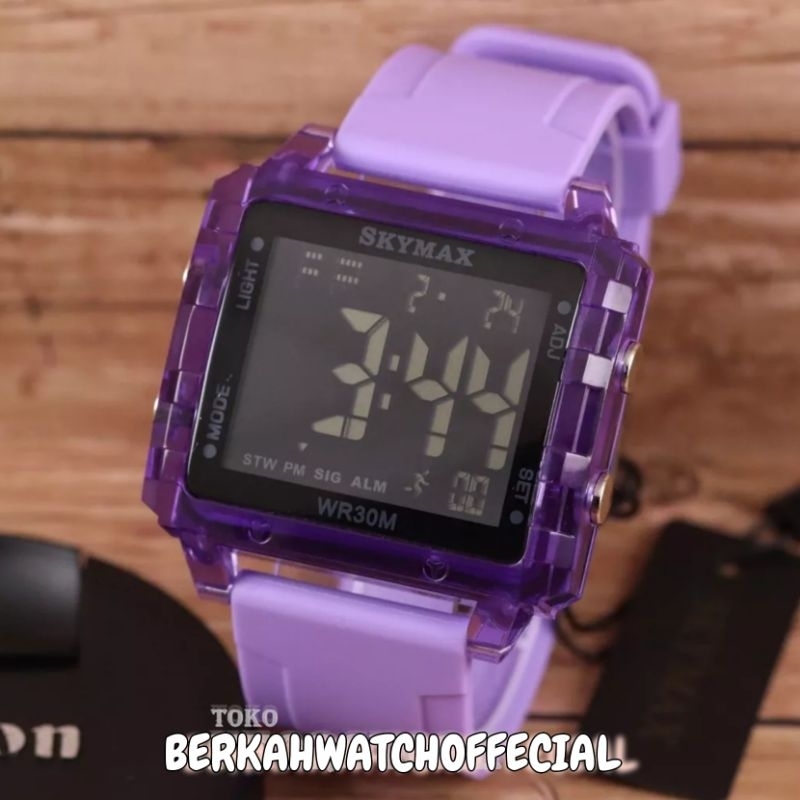 JAM TANGAN ORIGINAL SKYMAX 2115 WATERPROOF BISA DIBAWA RENANG