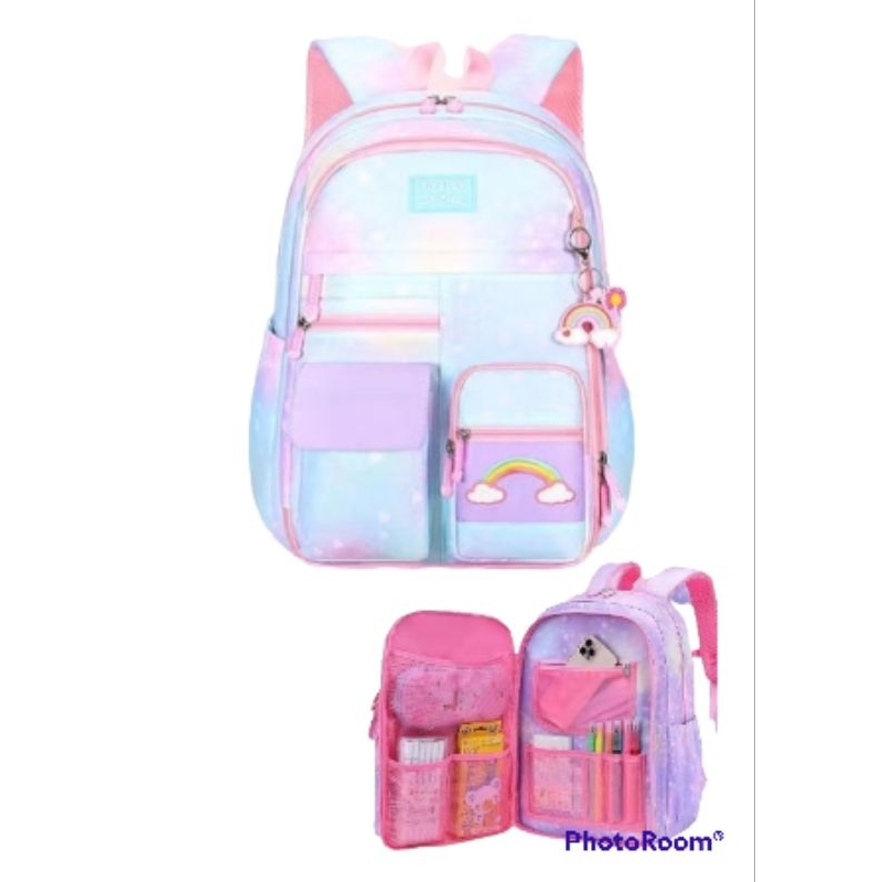 (import)Tas sekolah ABG Korea model kulkas 17inchi