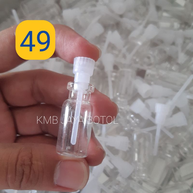 BOTOL TESTER PARFUM 2.5 ML ISI 50 PCS, BOTOL VIAL, BOTOL PENISILIN, BOTOL TESTER, BOTOL PARFUM MINI