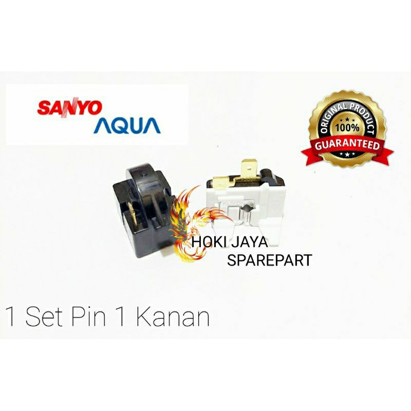 1 Set Relay Overload kulkas Sanyo AQua 1 Pintu