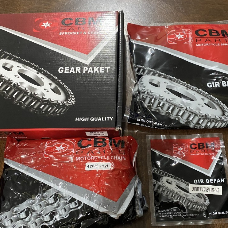CBM NEW JUPITER MX BARU GEAR SET GEARSET KOPLING 135 MOTOR RANTAI SET