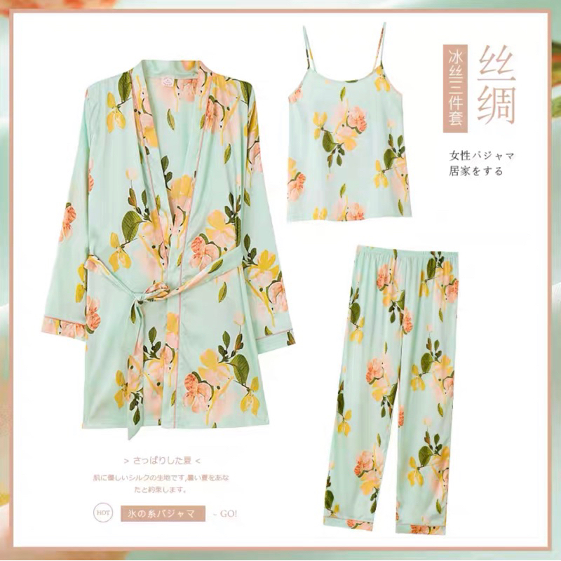 JC- Set Piyama 7in1 Import Premium / Set Piyama Kimono 3in1 / Piyama Import Premium Murah / Set Piyama Import Korea