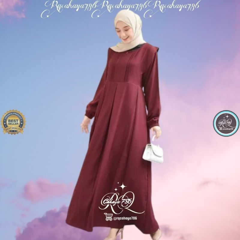 Gamis Remaja Perempuan Terbaru THANISA DRESS BUSUI Gamis Trendy Terlaris Elegan Pesta Acara Mewah