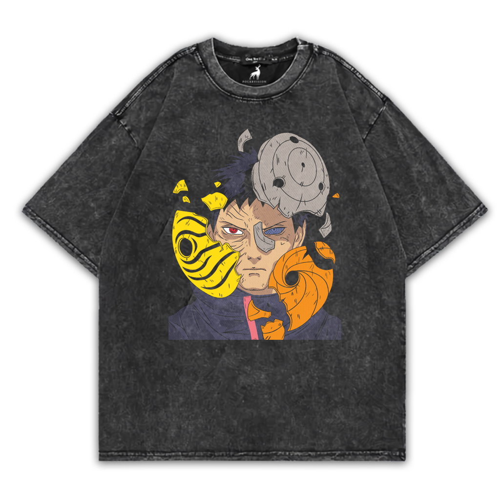 PolarVision T-shirt Anime Kartun Washed Oversize