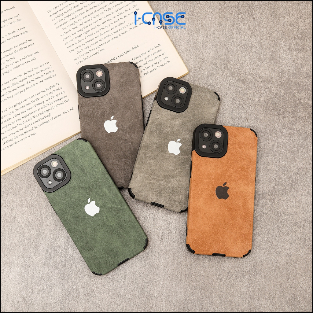 Softcase Velvet Leather Full Lens Cover For iPhone 13 Pro Max / 14 Plus Pro Max