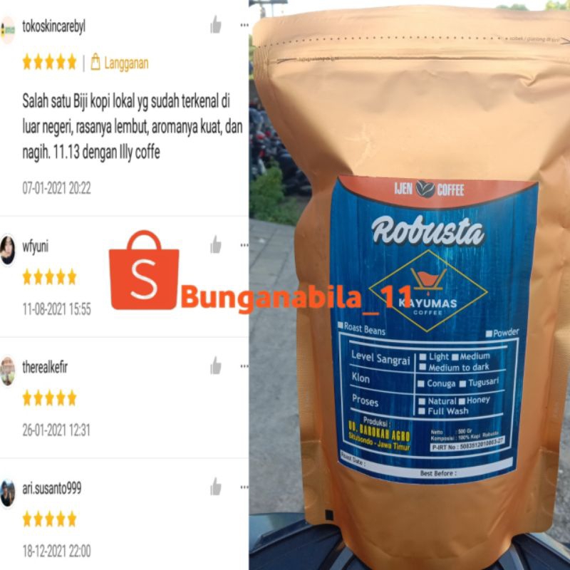 

BUBUK KOPI ROBUSTA IJEN RAUNG 250GR