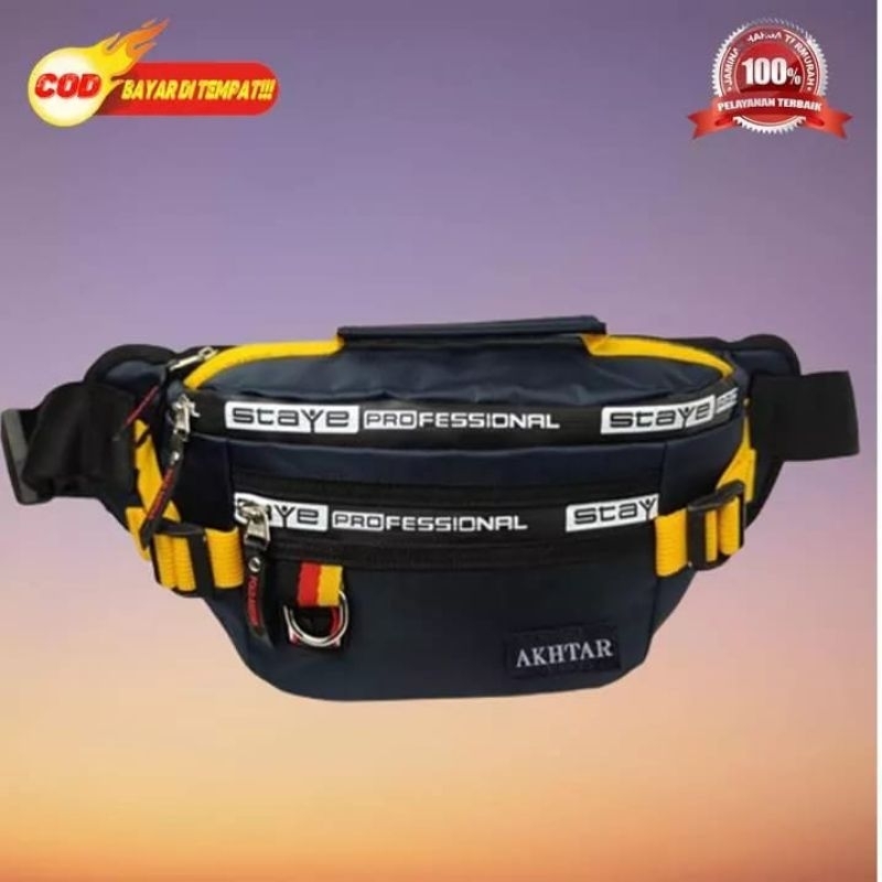 [GRATIS ONGKIR BISA INSTAN] Tas Selempang Waistbag Distro Anti Air Waterfoop Murah terbaru keren kekinian