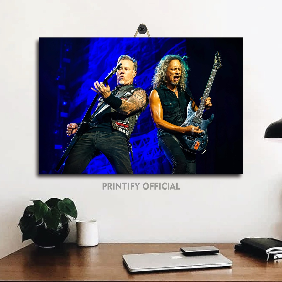 PAJANGAN DINDING PERSONIL BAND METALLICA 20X30 | POSTER ROCK BAND METALLICA | PAJANGAN DINDING | DEK