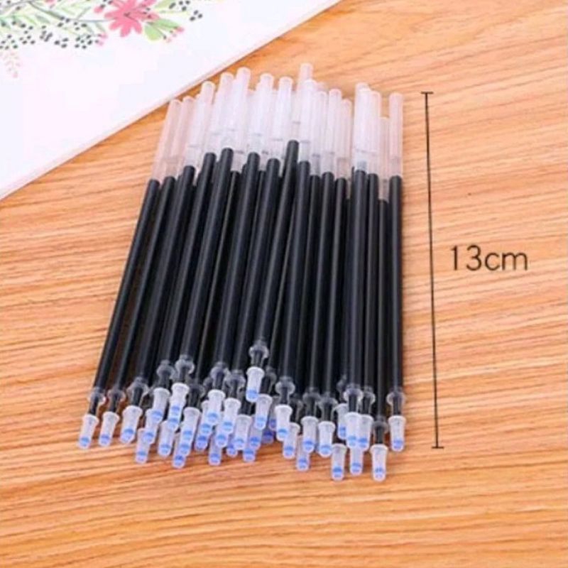 

[READY STOCK] REFILL TINTA GEL ISI ULANG TINTA PULPEN PENA GEL REFILL 0.5MM WARNA HITAM