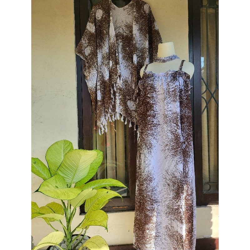 SET DRES BECCA PART 2+AUTER AKAR+IKAT PINGGANG