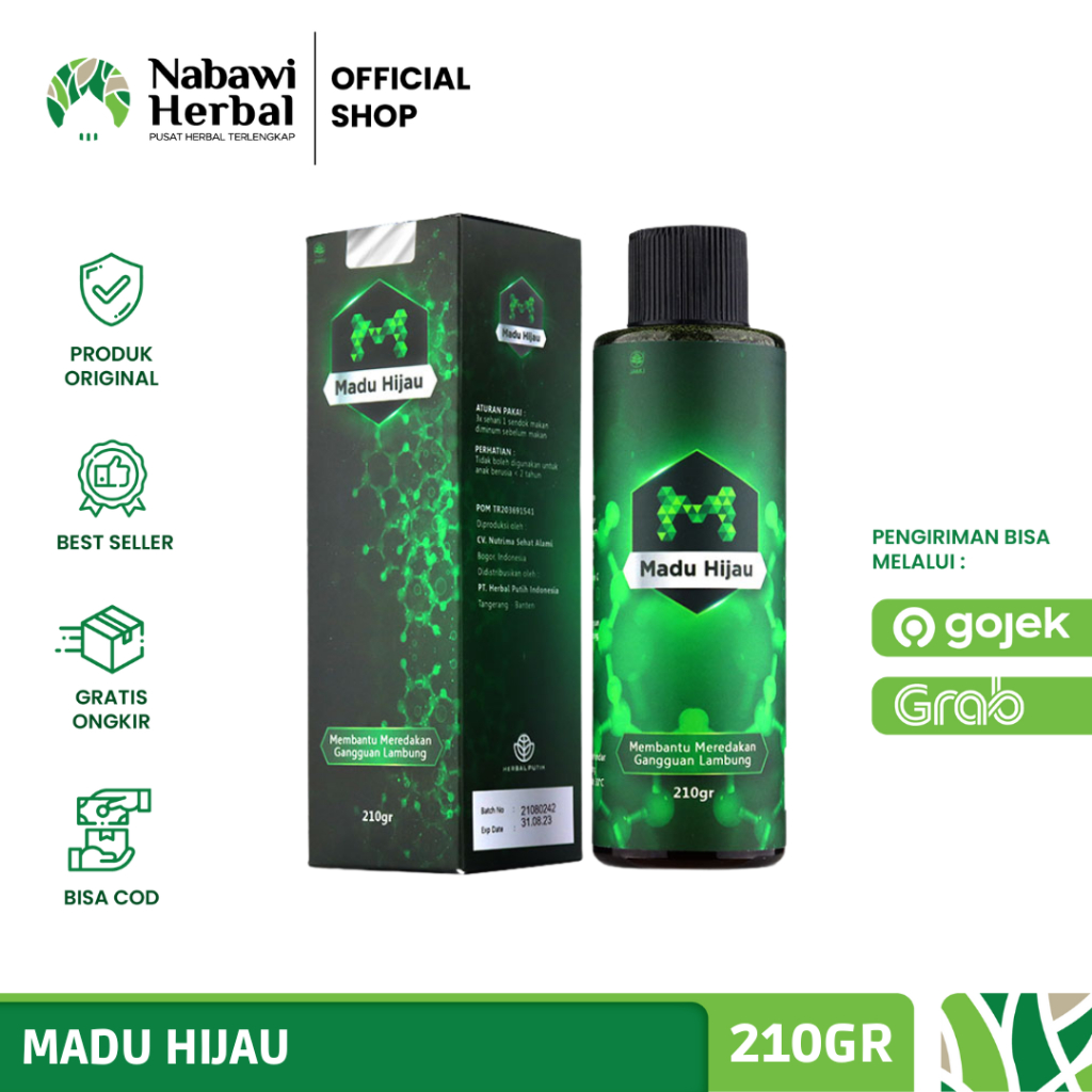 

Madu Hijau 210 Gr | Madu Hijau Atasi Asam Lambung