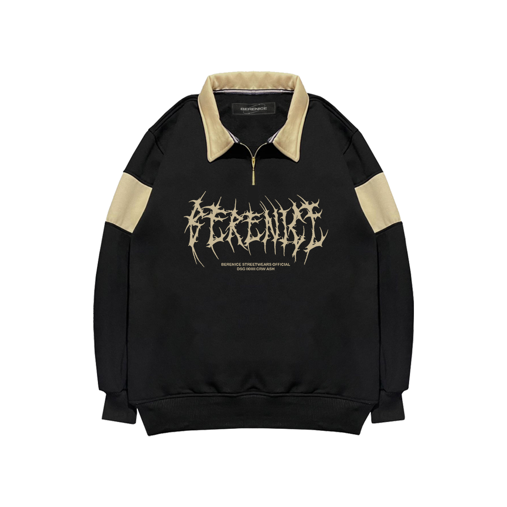 Sweater Crewneck Rugby Pria Wanita Motif Gothic Casual Good Brand Quality Kekinian