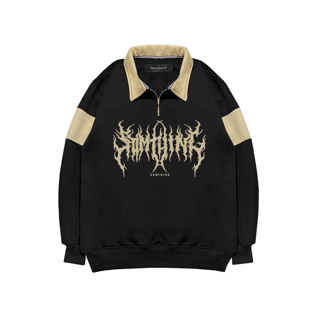 Sweater Rugby Crewneck Berkerah Motif Gothic Edition Fashion Trendy Casual Pria Cowo Termurah