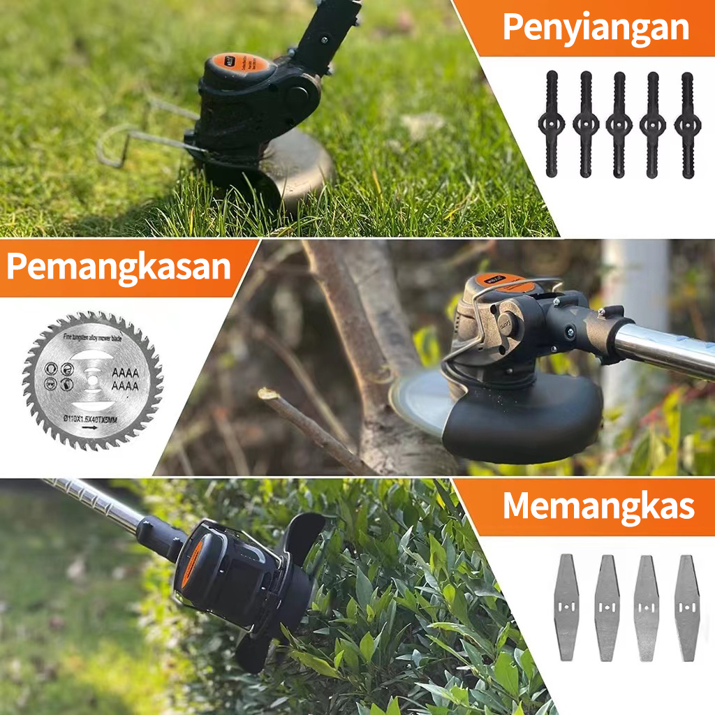 Mesin pemotong rumput listrik Mesin potong rumput batrai pemotong rumput elektrik mesin pemotong rumput tanpa kabel/Mesin potong rumput listrik tanpa kabel dengan tenaga 12V/48V