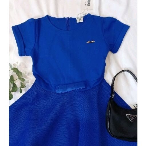 (CLEARANCE SALE) | Dress Pesta Anak Premium Import Branded/Gaun Mewah Anak Perempuan Biru Elektrik