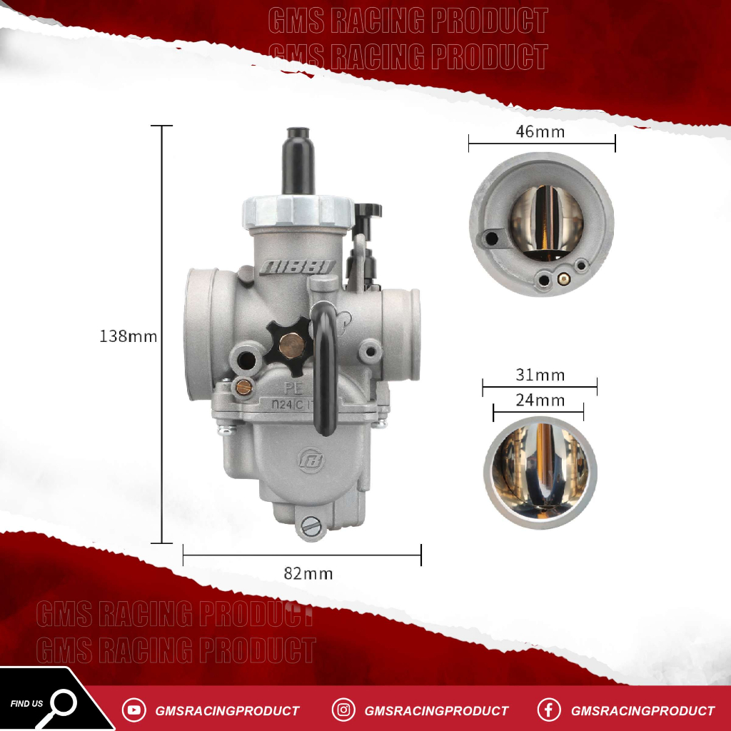 KARBURATOR PE 24 NIBBI RACING