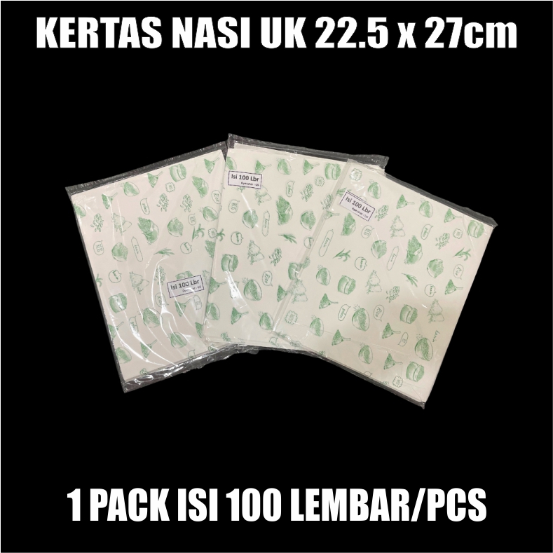 Kertas Nasi kfc Laminasi Motif Per Pack Pembungkus Anti Lengket Murah