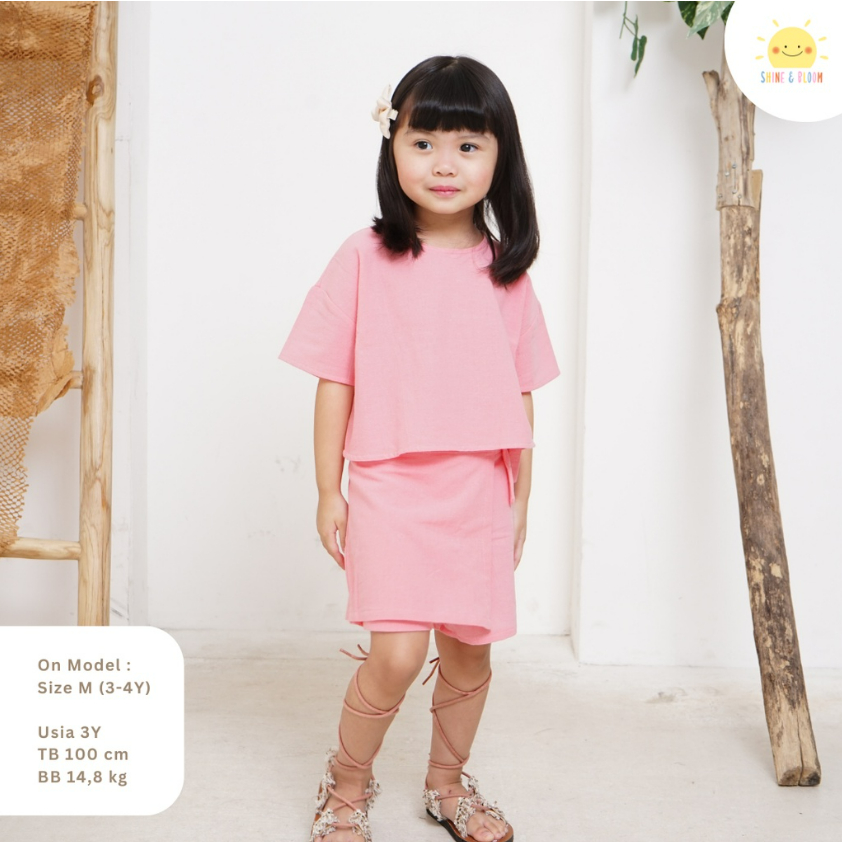 Kawaii Shorts 1-6 Tahun Skort &amp; Short Linen / Rok Celana Pita &amp; Celana Pendek Anak Perempuan CBKS SNB