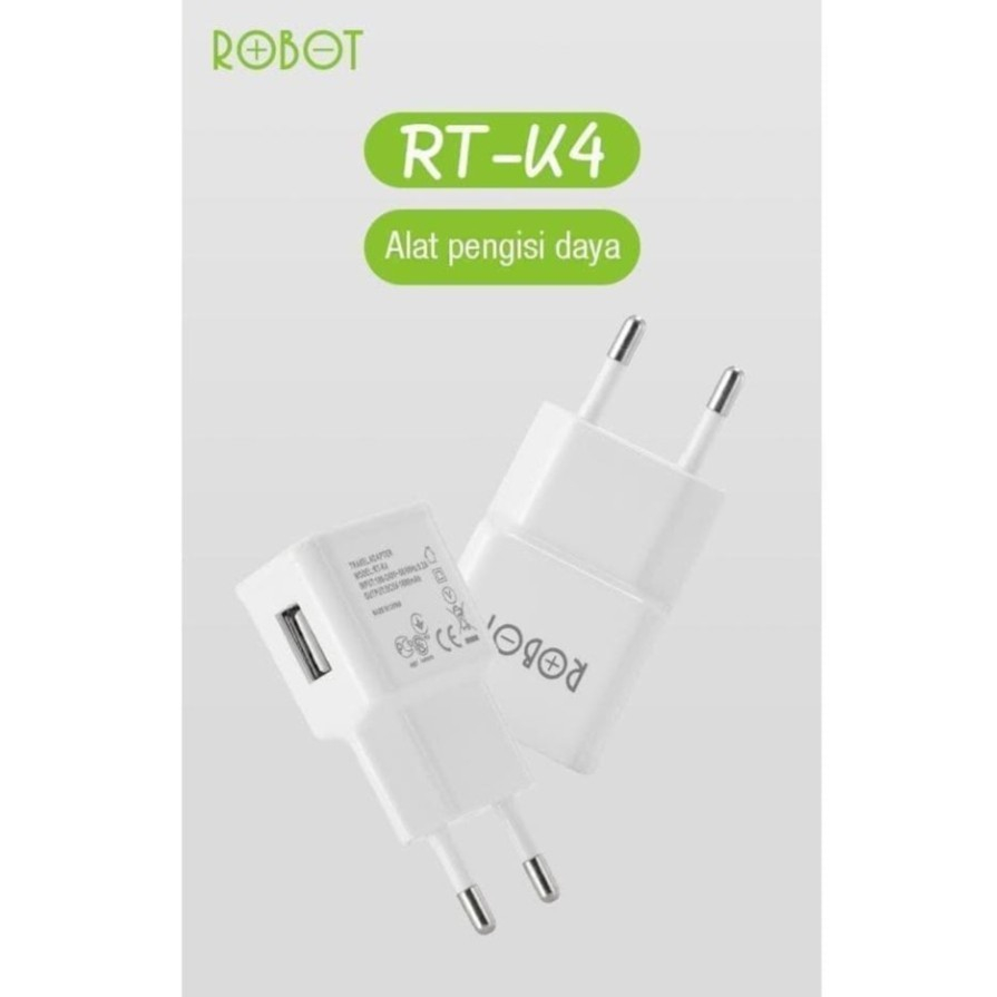 CHARGER HP ROBOT RT-K4 1A ORIGINAL / Batok charger ROBOT RT-K4 - RT-K4