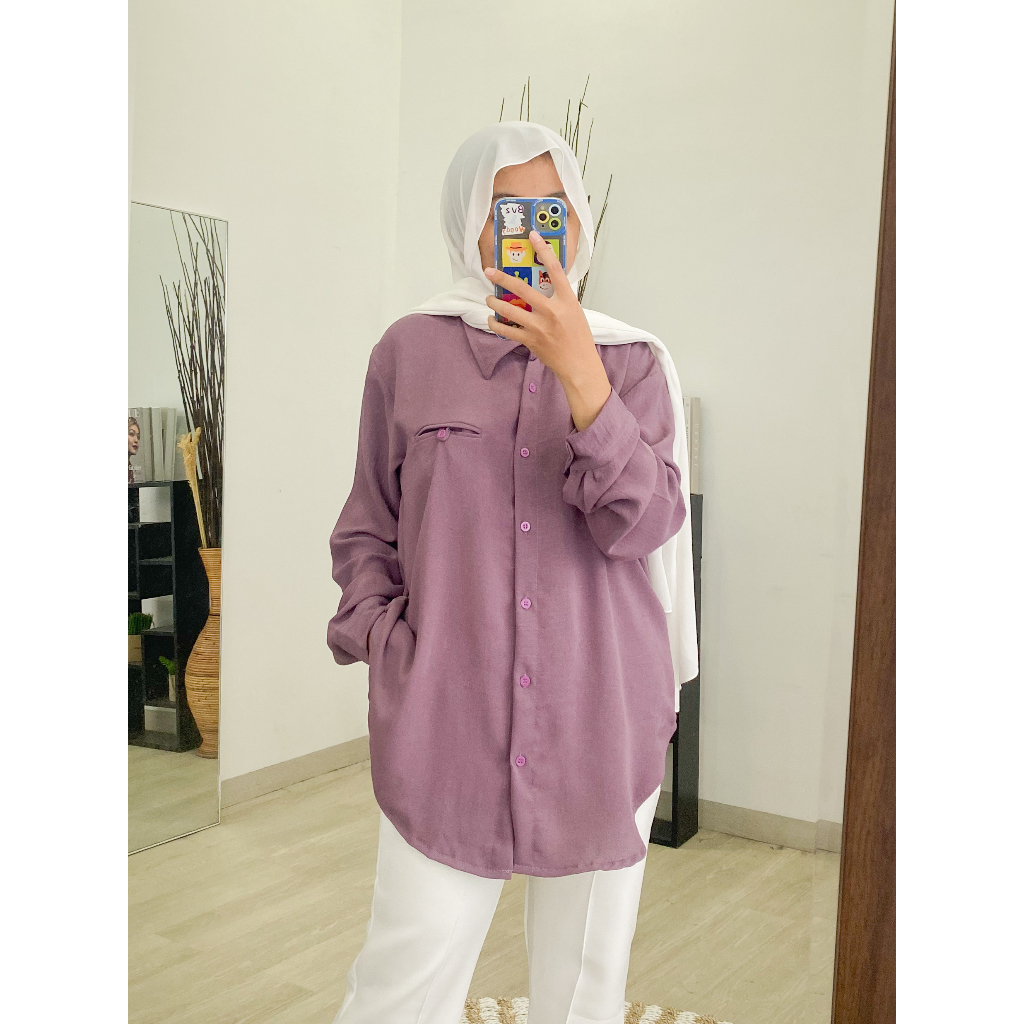 MALIKA BLOUSE / ATASAN KEKINIAN / KEMEJA KASUAL / KOREAN STYLE