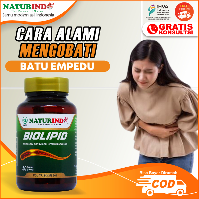 OBAT BATU EMPEDU HERBAL BIOLIPID OBAT HERBAL BATU EMPEDU HANCUR BIOLIPID NATURINDO